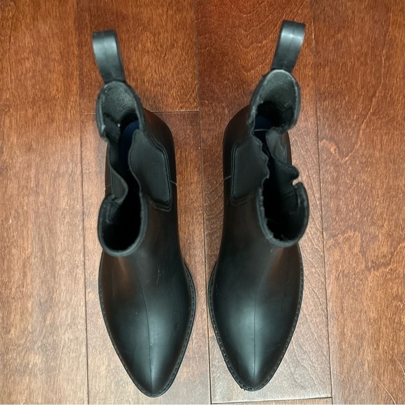 Jeffrey Campbell Havana Last Chelsea Pointed Toe Rain Boots, Matte Black, Size 9 - Picture 4 of 11